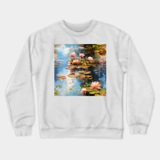 Monet Style Water Lilies 2 Crewneck Sweatshirt